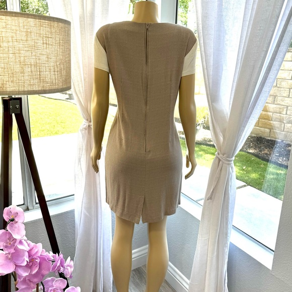 Vintage Betsy’s Things Petite Shift Dress Size 16  Short Sleeve Back Zip - Picture 6 of 9